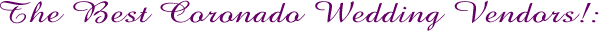 Coronado Weddings.