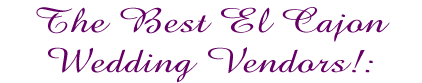 El Cajon Wedding.